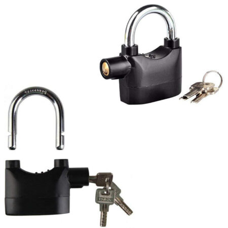 anti-theft security pad lock with an alarm