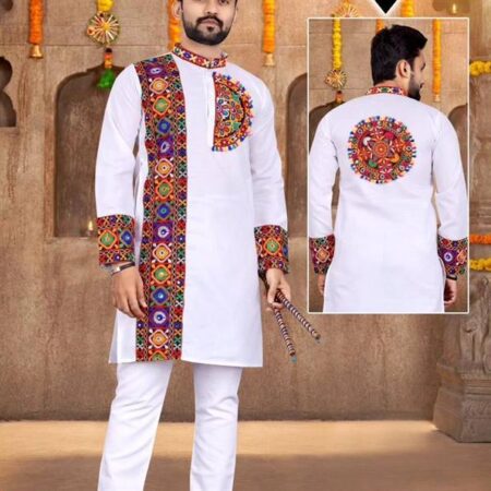 Men’s cotton Kurta pajama set for Navratri