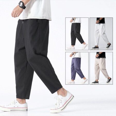 Urban Chic Belted Denim Trousers